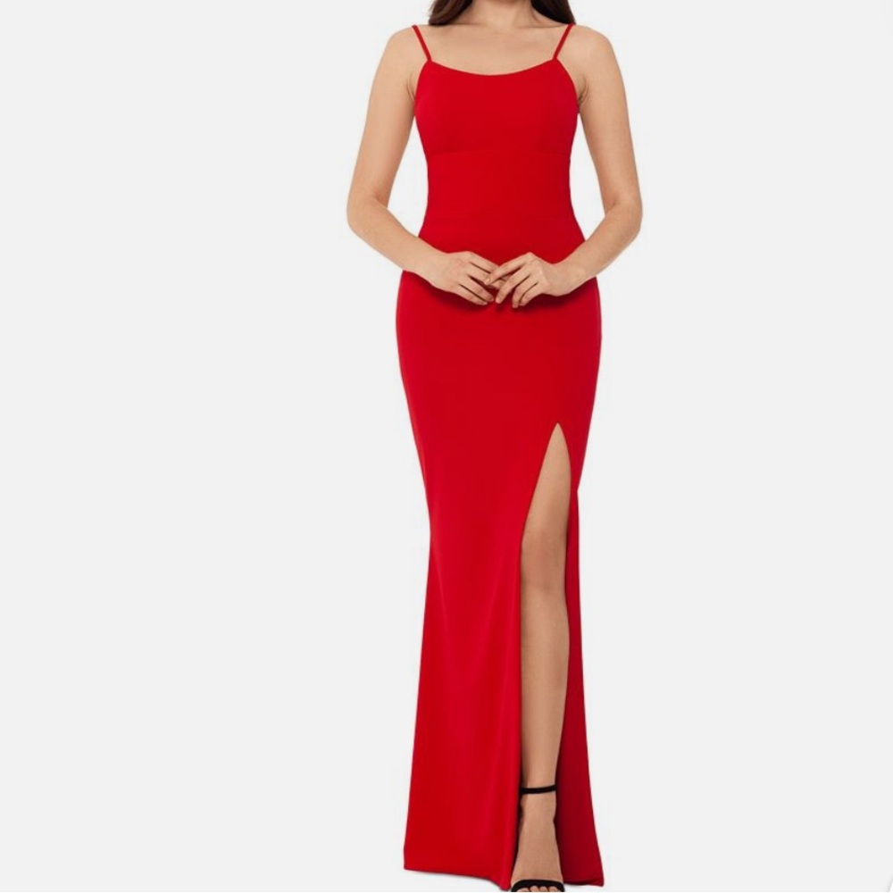 Betsy Adam Red Gown